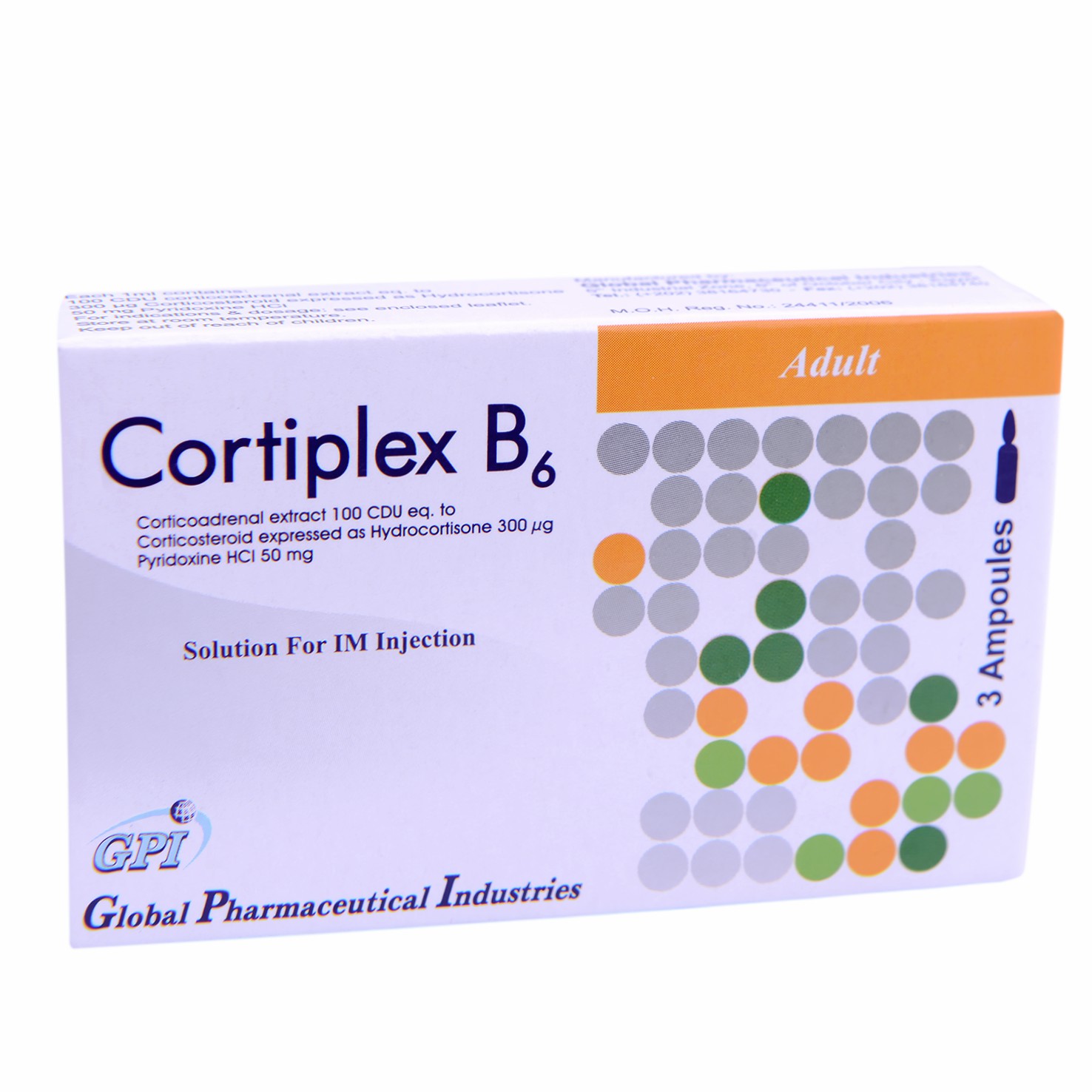 Cortiplex B6 100U./1ml Adult 3 Ampoules