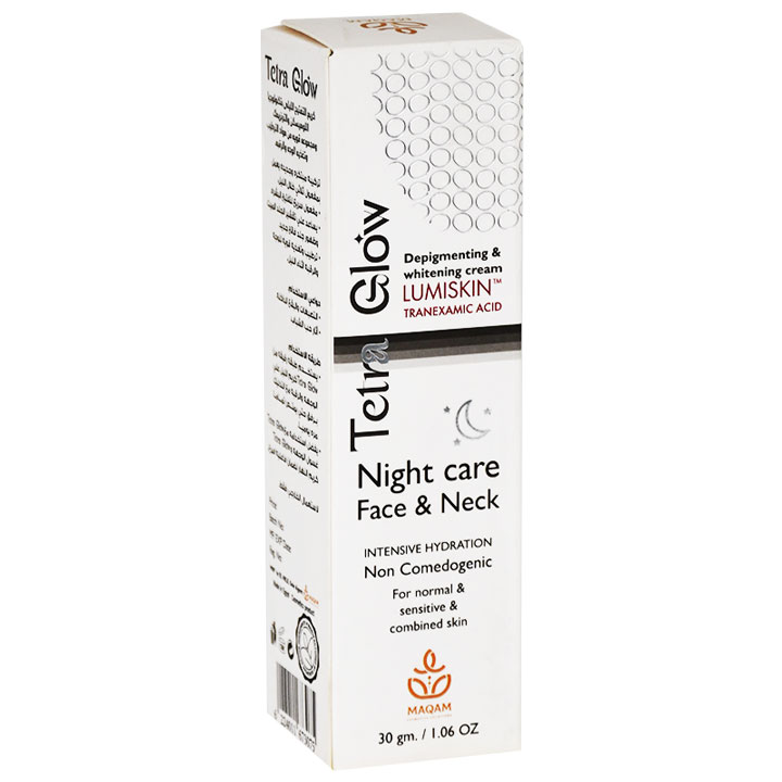 Tetra Glow Face and Neck Night Whitening Cream 30gm