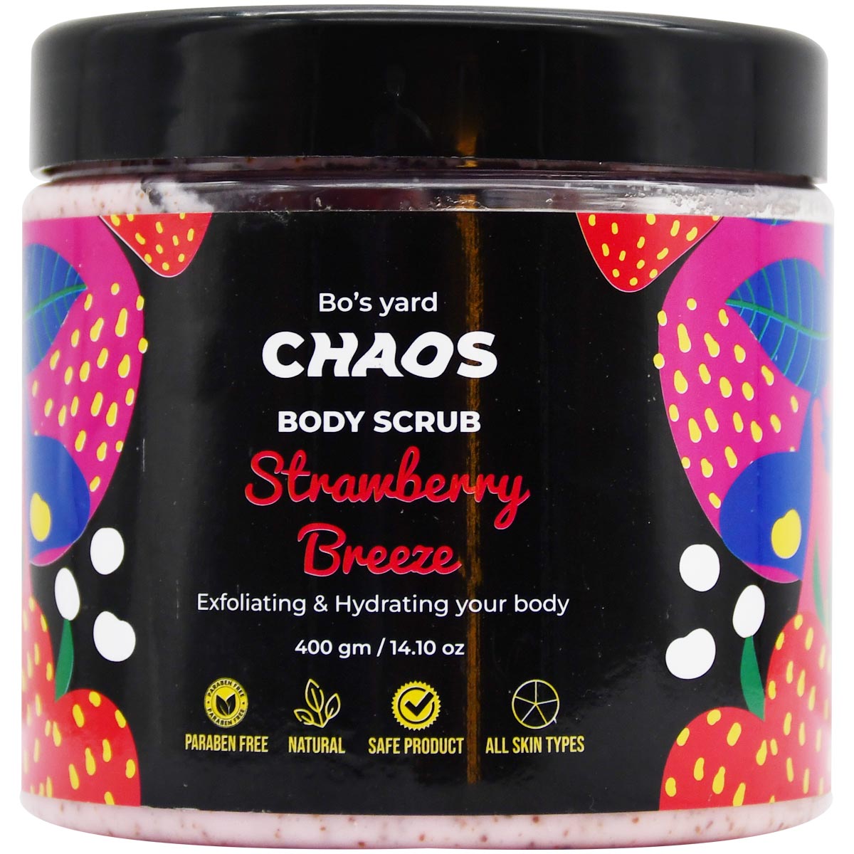 Chaos Strawberry Breeze Body Scrub 400gm
