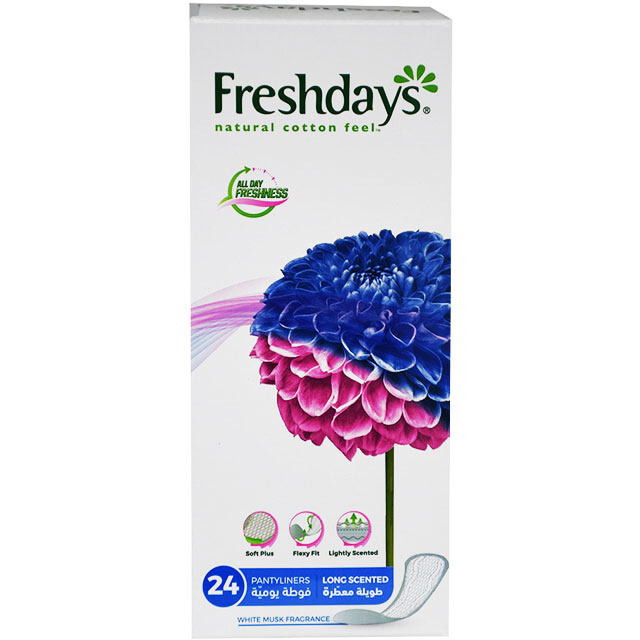Freshdays Long Scented Pantyliners 24 Pieces