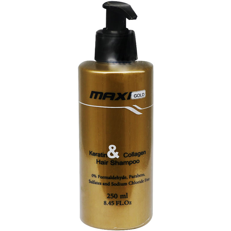 Maxi Gold Keratin and Collagen Hair Shampoo 250ml