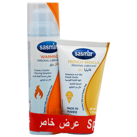 Sasmar Water Based Lubricant Warming 60ml+50ml Free Gift (Offer Pack)