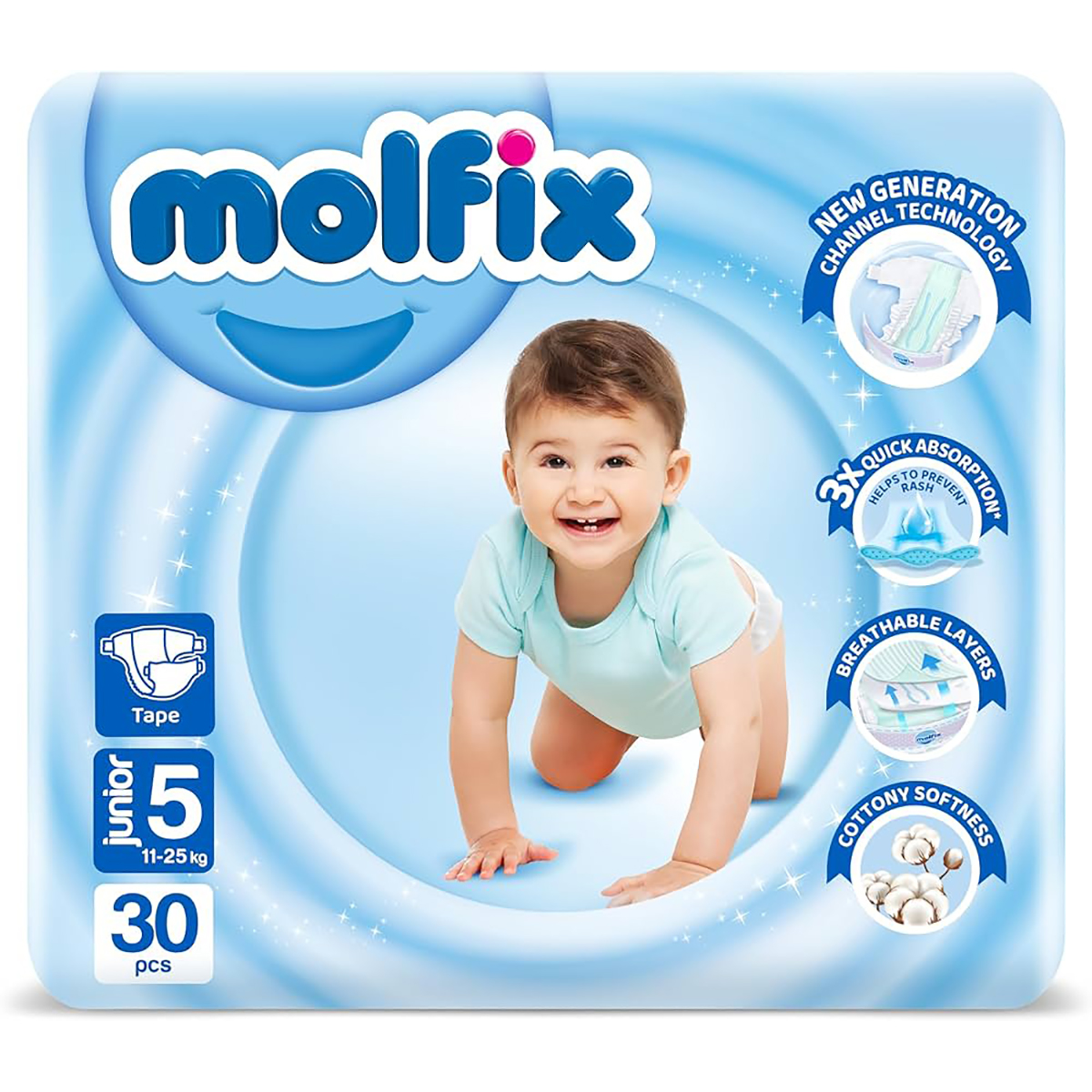 Molfix (5) Junior (11-25Kg) 30Pcs