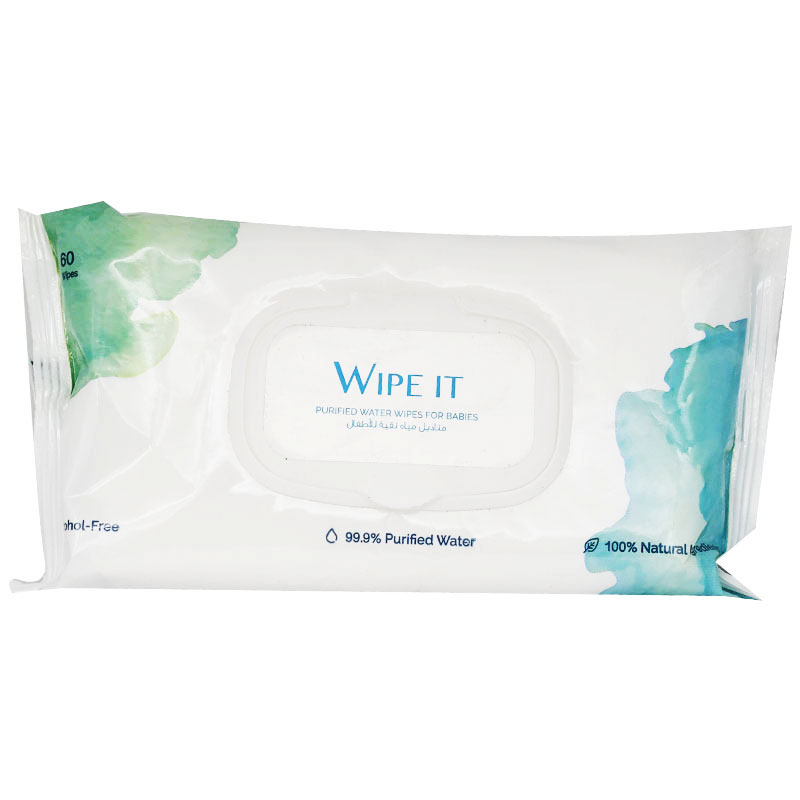 Wipe It Purifid Water Wipes For Babies 60 pieces