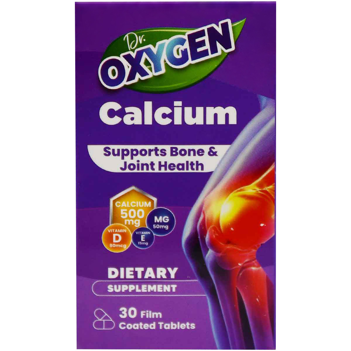 Dr Oxygen Calcium 30 Film Coated Tablets