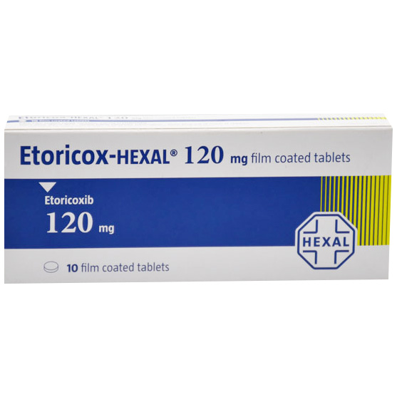 Etoricox Hexal 120mg 10 Film Coated Tablets