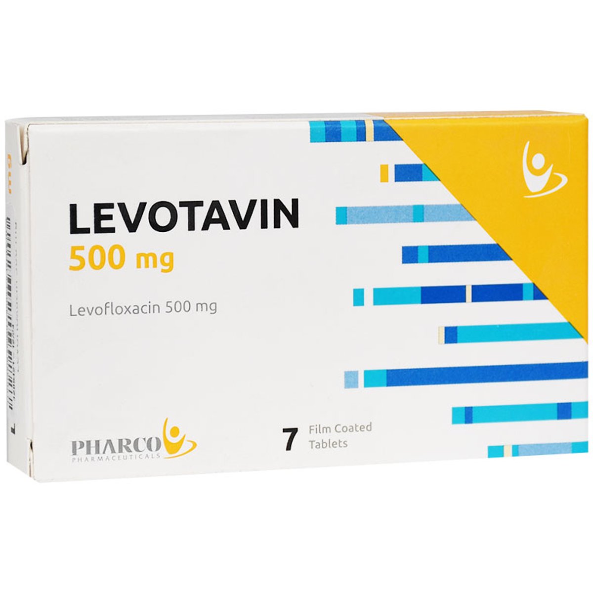 Levotavin 500mg 7 Scored Film Coated Tablets