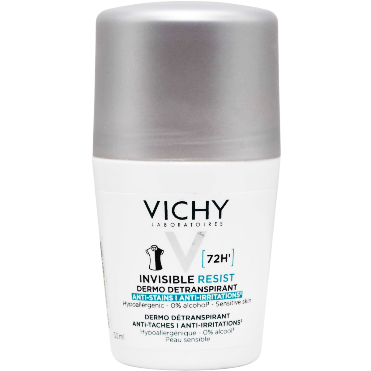 Vichy Invisible Resist 72 Hour Roll On Deodorant 50ml