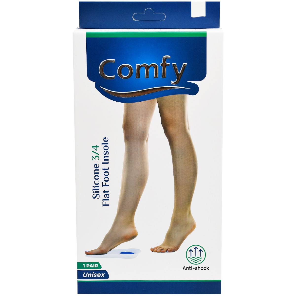 Comfy Silicone 3/4 Flat Foot Insole XLarge