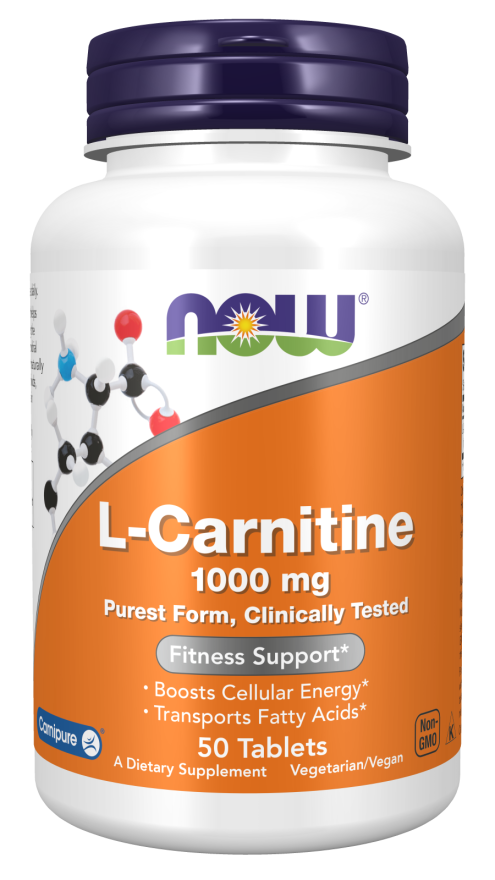 Now L Carnitine 1000mg 50 Tablets