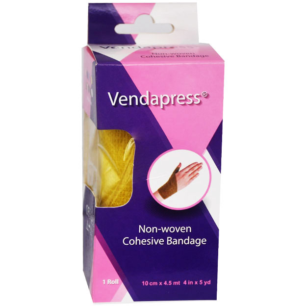 Vendapress Cohesive Bandage 10 Cm x 4.5 meter (Yellow