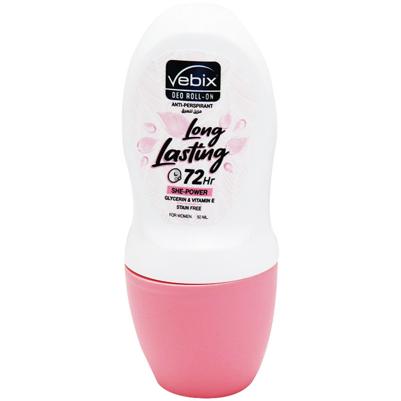 Vebix Long Lasting She-Power Deodorant Roll On for Women 50ml