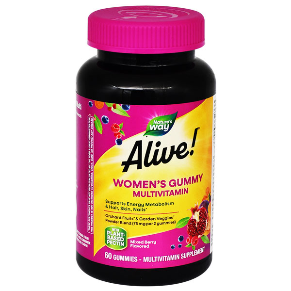 Alive Womens Mixed Berry Flavor 60 Gummy