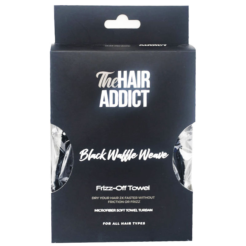 The Hair Addict Frizz Off Towel (Medium) Black