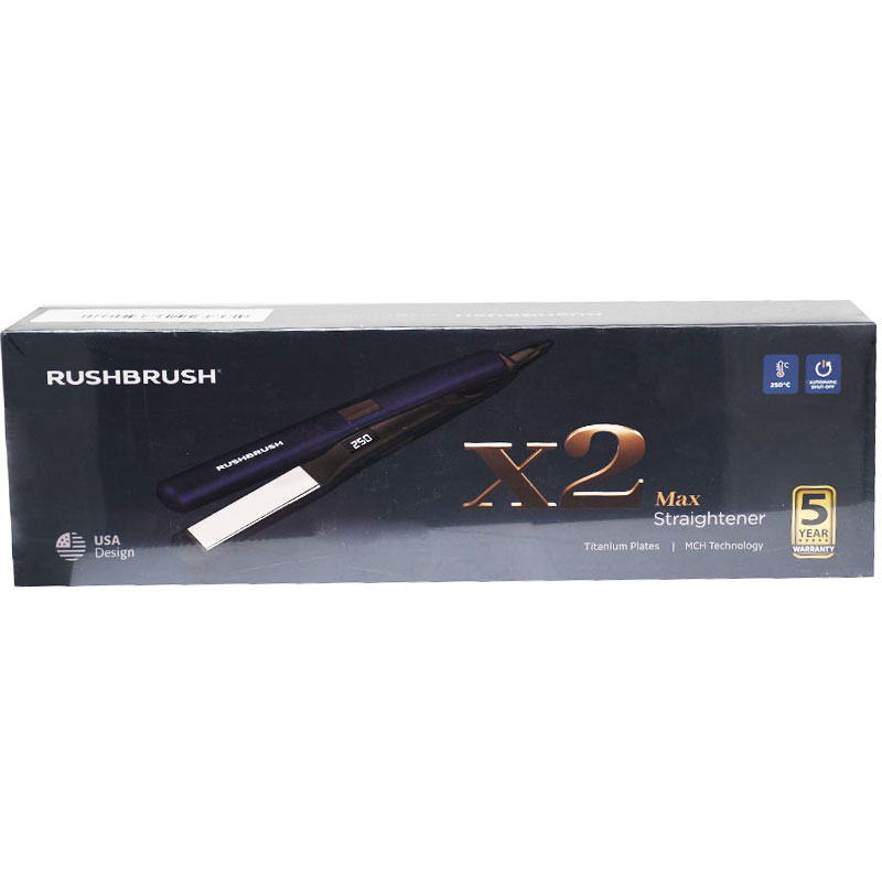 Rush Brush Black X2 Max Straightener