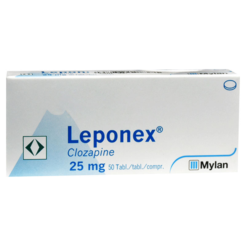 Leponex 25mg 50 Tablets