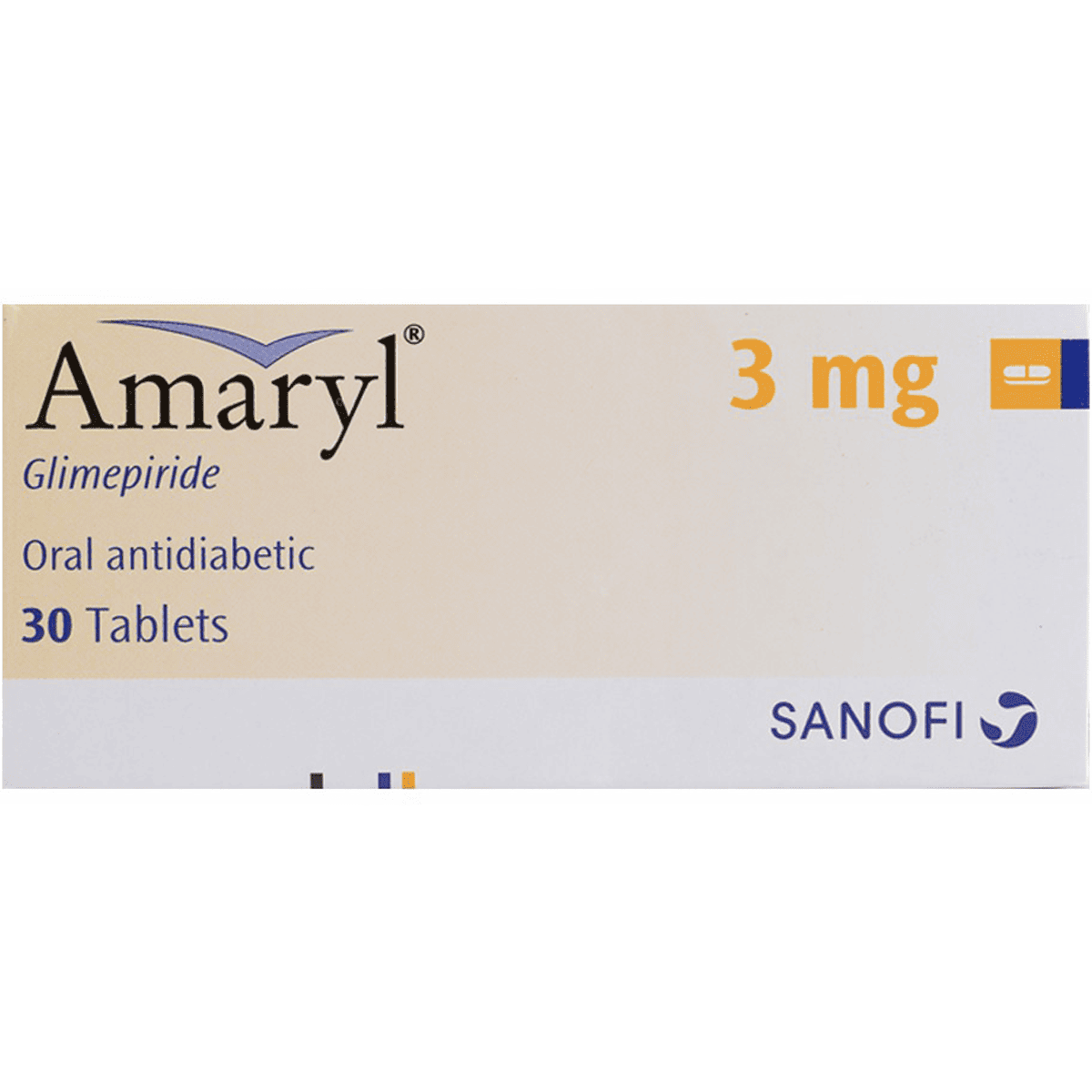 Amaryl 3mg 30 Tablets