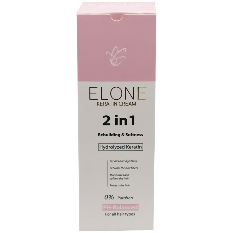 Elone Keratin 2 in 1 Repair and Damage Hair Cream 120ml