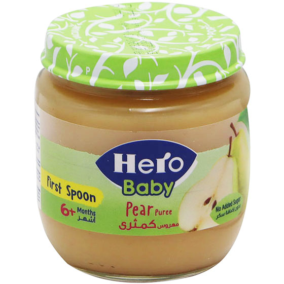 Hero Baby Pear Puree (6 Months+) 125 gm