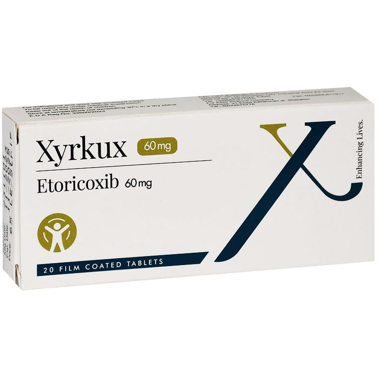 Xyrkux 60mg 20 Film Coated Tablets