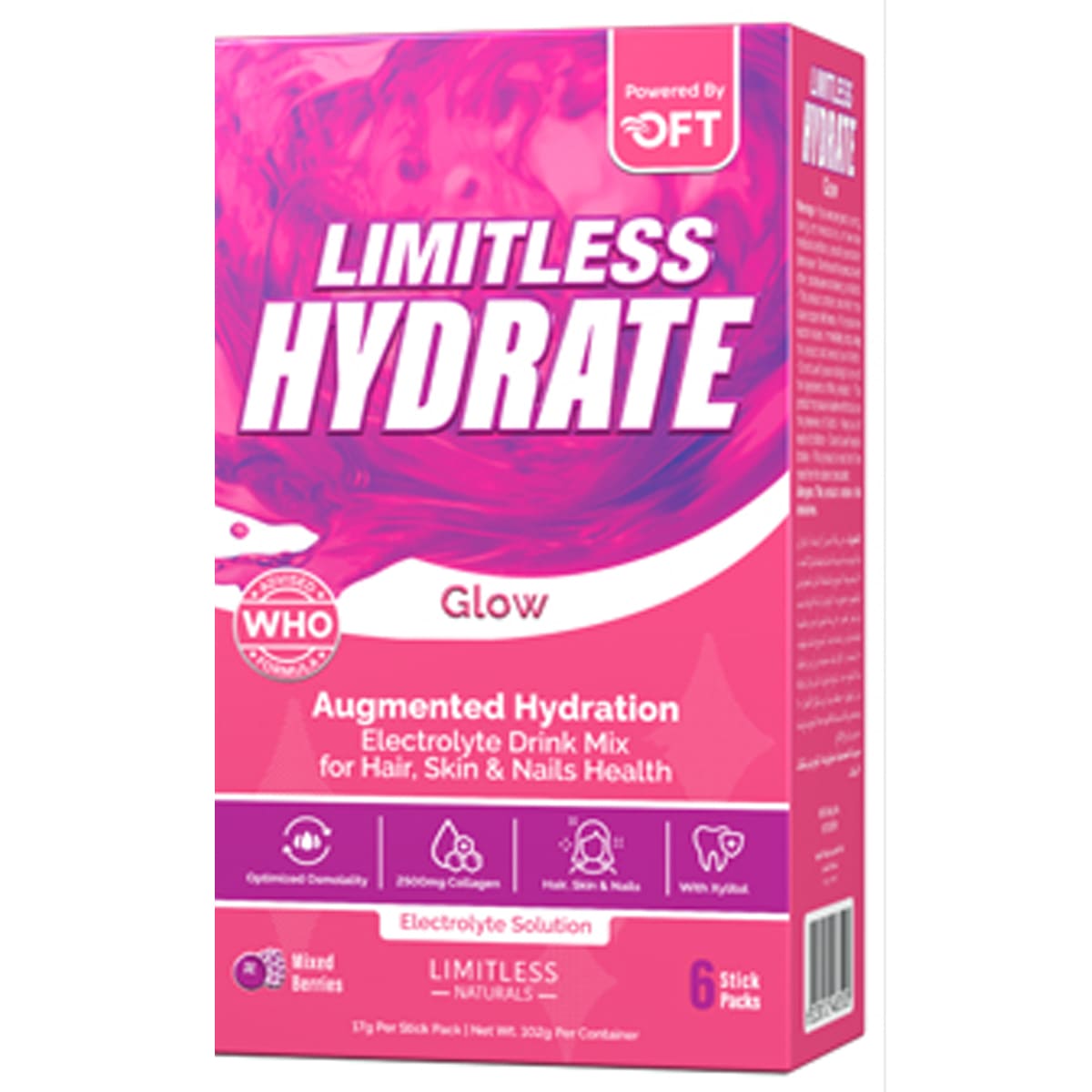 Limitless Hydrate Glow Mixed Berries 6 Sticks image number 0