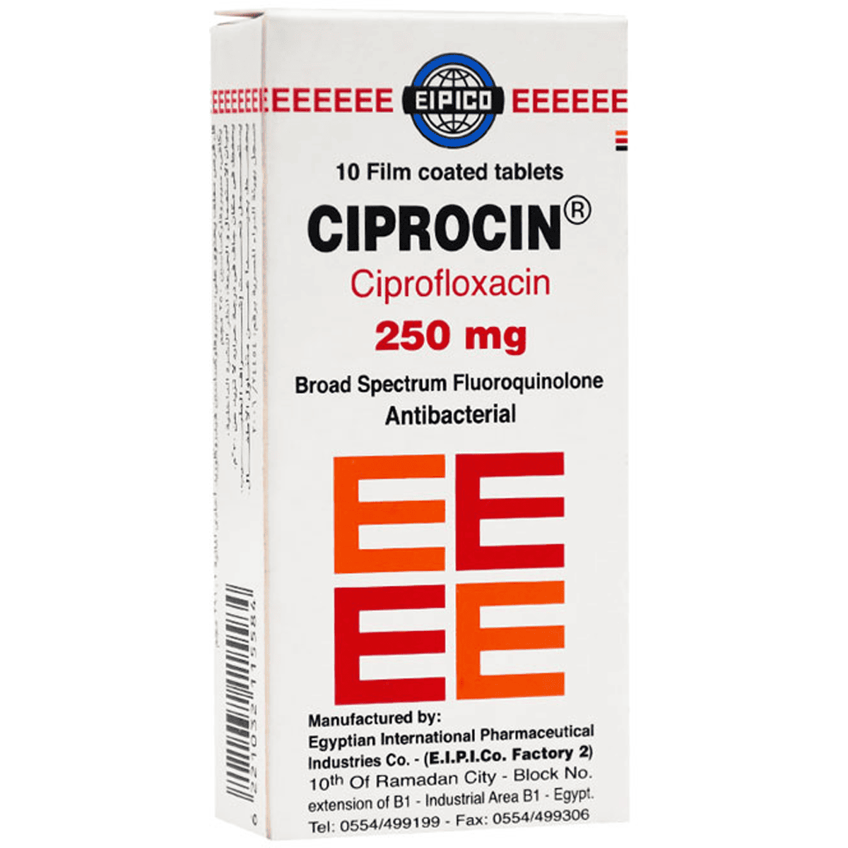 Ciprocin 250mg 10 Tablet