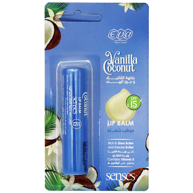 Eva Senses Vanilla Coconut Spf(15) Lip Balm 4gm