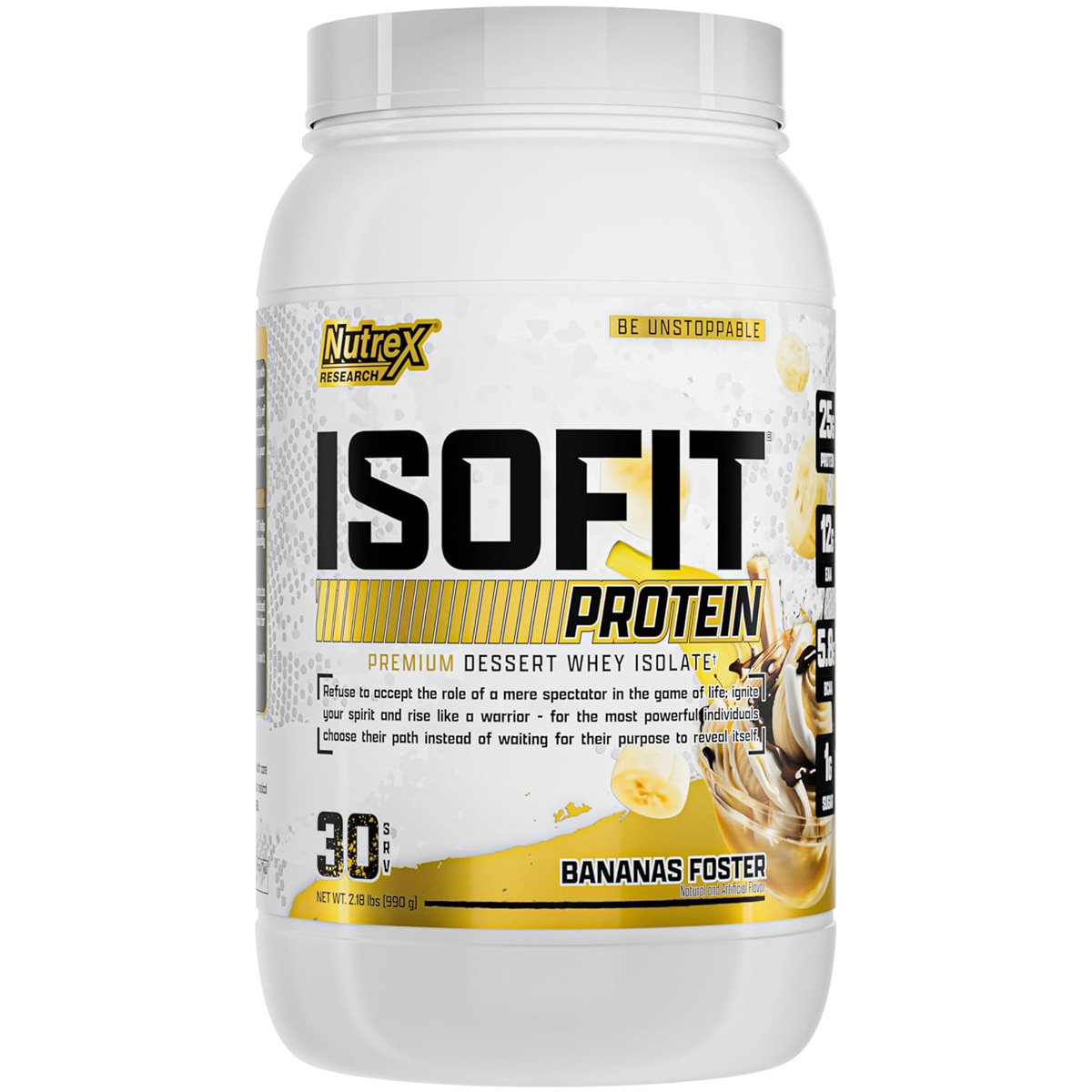 Isofit Whey Protein Isolate Bananas 990gm
