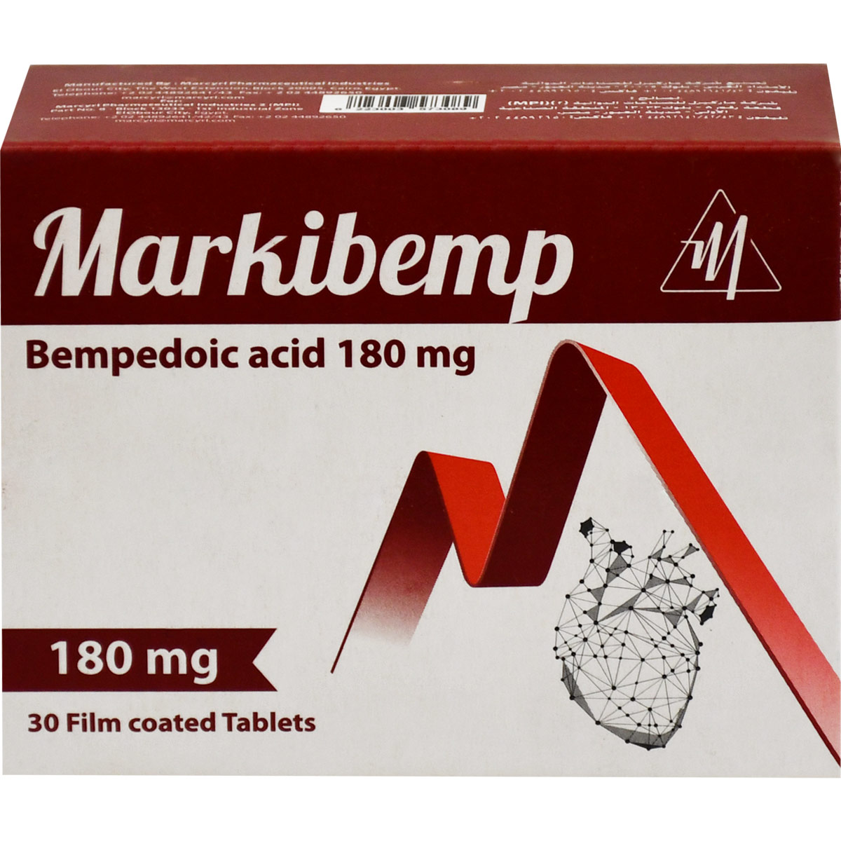 Markibemp 180 mg 30 Film Coated Tablets
