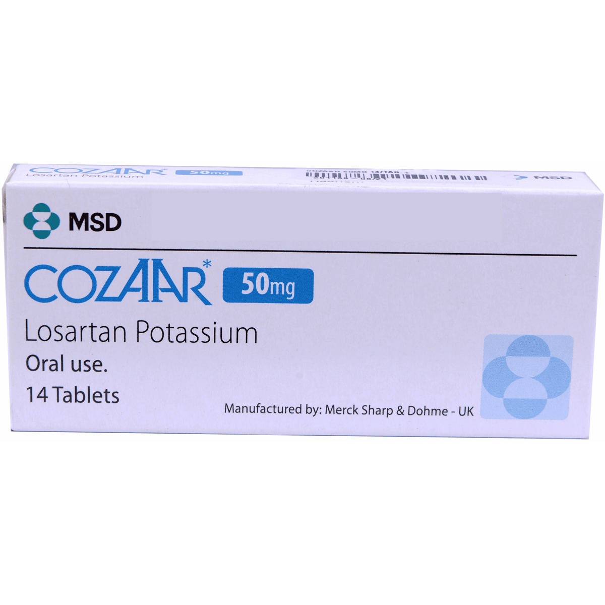 Cozaar 50mg 14 Tablets