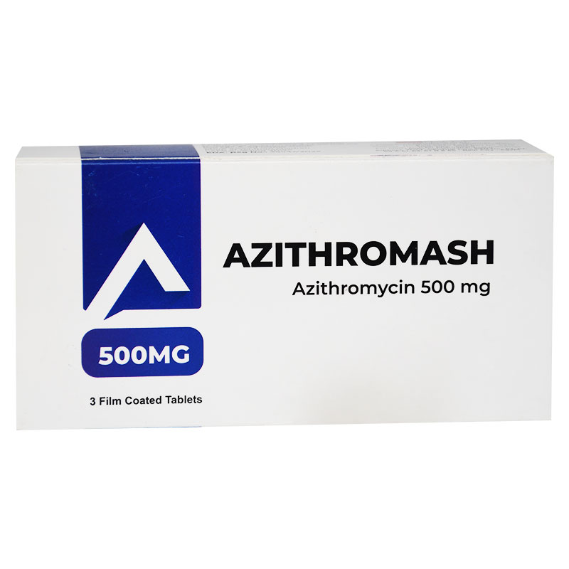Azithromash 500mg 3 Film Coated Tablet