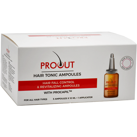 ProOut Hair Tonic Ampoules 5x10ml + 1 Applicator