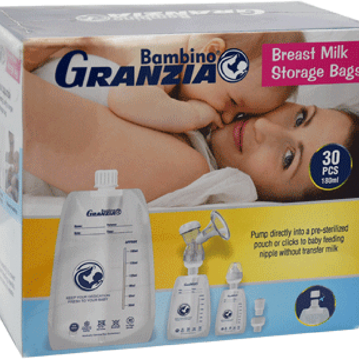 Granzia Bambino Breast Milk StorageBags 180ml 30 Pieces/Gbmb30