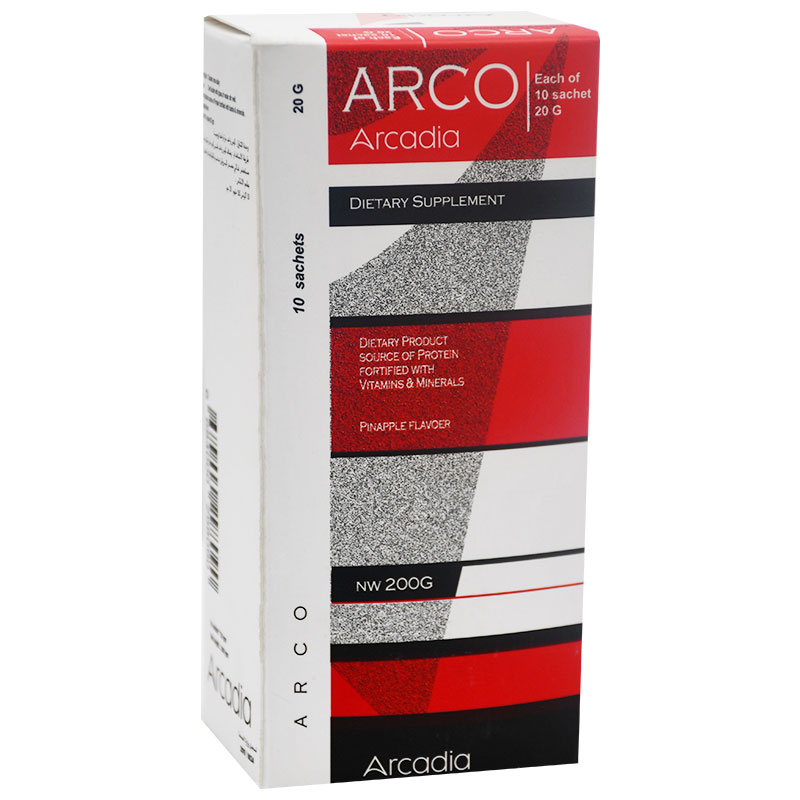 Arco (20gm/Sachet) Pinapple Flavor 200gm 10 Sachet