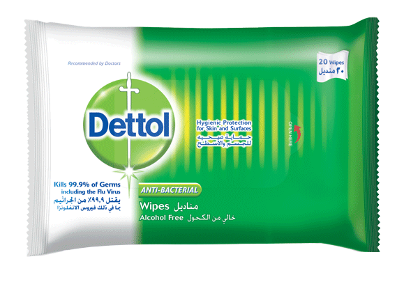 Dettol Anti Bacterial Original Wipes 20pcs