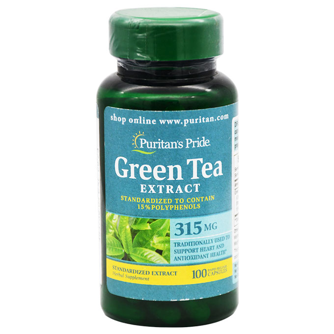 Puritan's Pride Green Tea Extract 315mg 100 Capsule