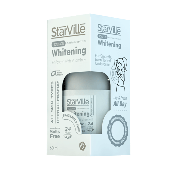 StarVille Whitening Anti Perspirant Fragrance Free Roll On 60ml