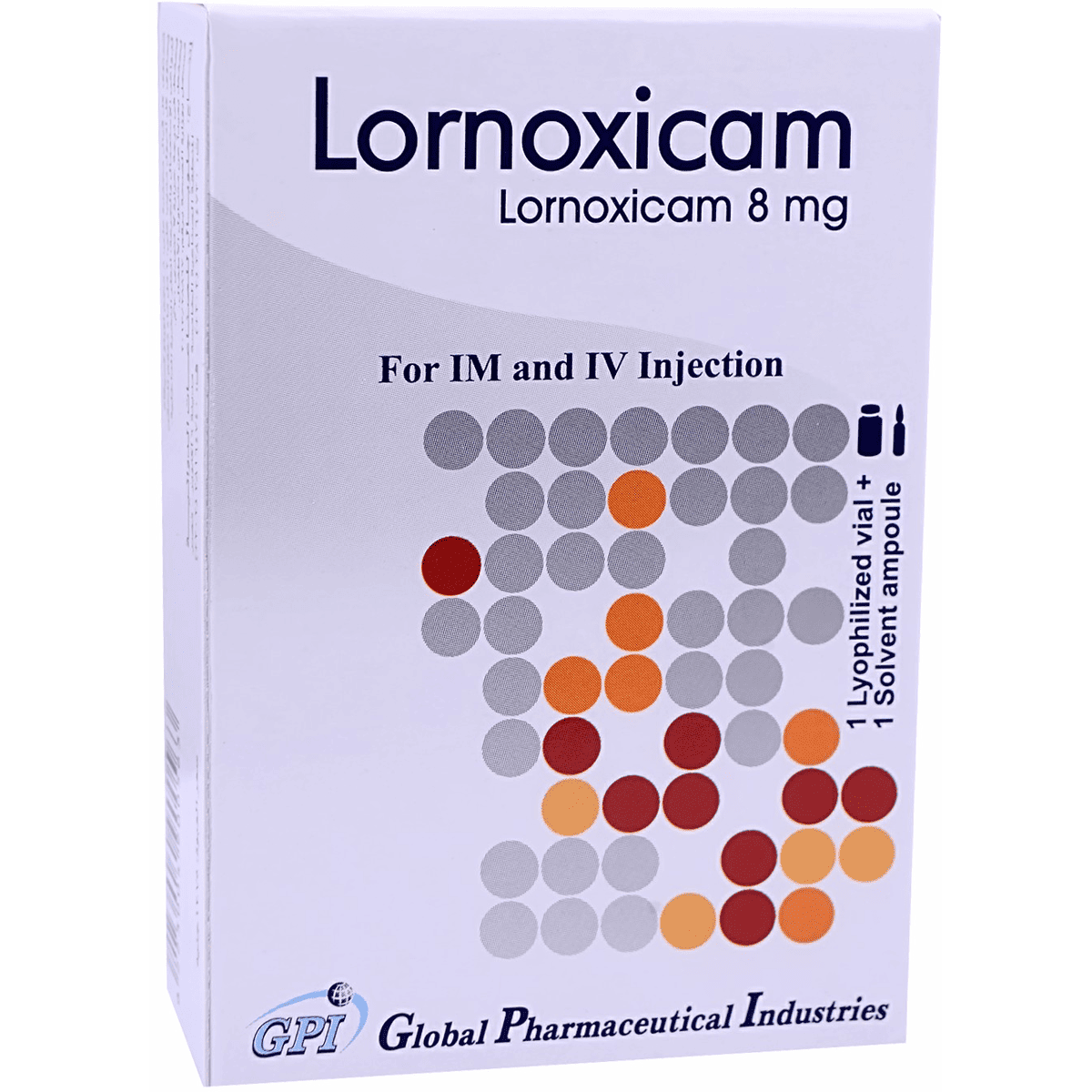 Lornoxicam 8mg Intramacular/Intravenous 1 Vial