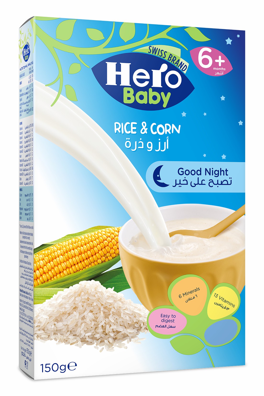 Hero Baby Cereal Rice & Corn 150gm
