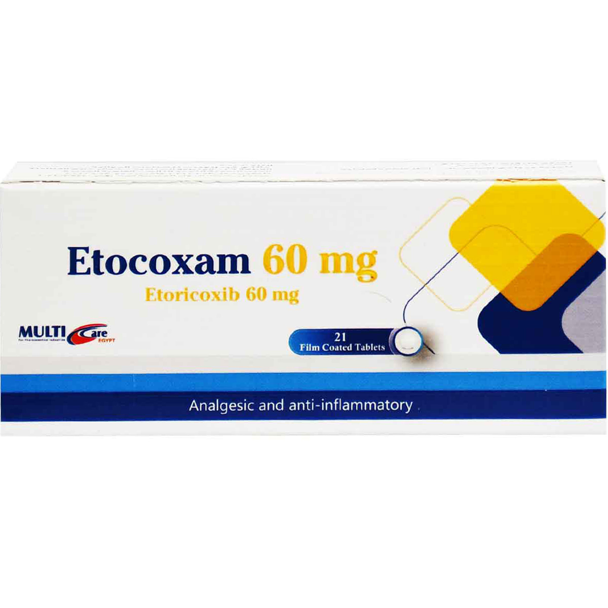 Etocoxam 60 mg 21 Film Coated Tablets