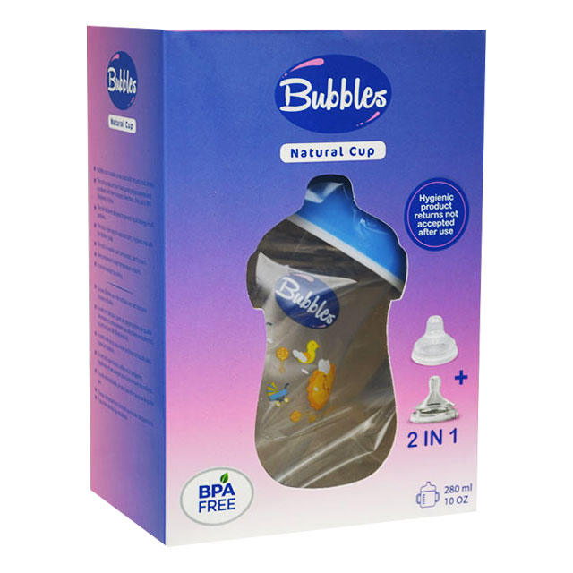 Bubbles Natural Cup 2 in 1 With Hand 280ml