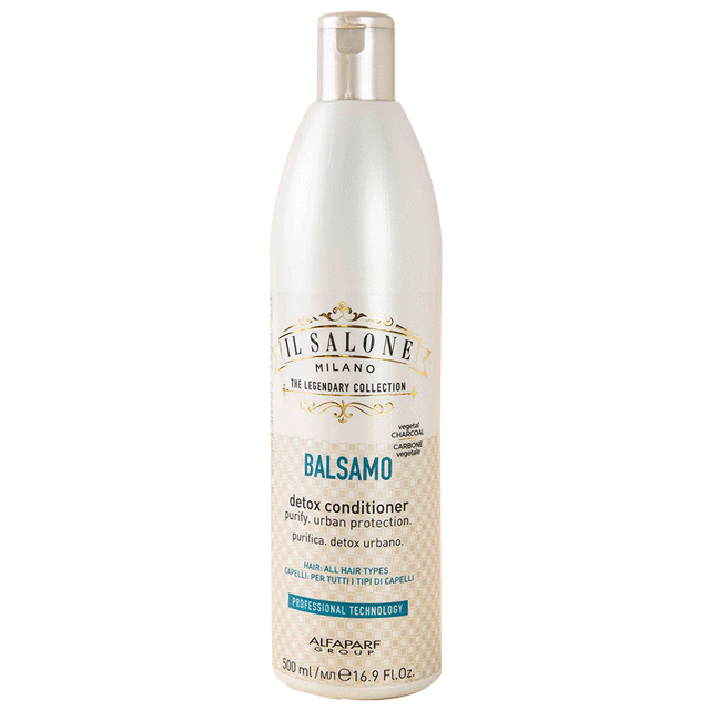 Il Salone Detox Conditioner Detox With Vegetal Charcoal, Biotin And Caffeine For All Hair Types 500ml