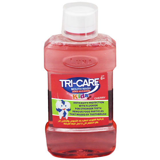 Luna Tri Care Kids Mouthwash Cherry Flavor 250ml