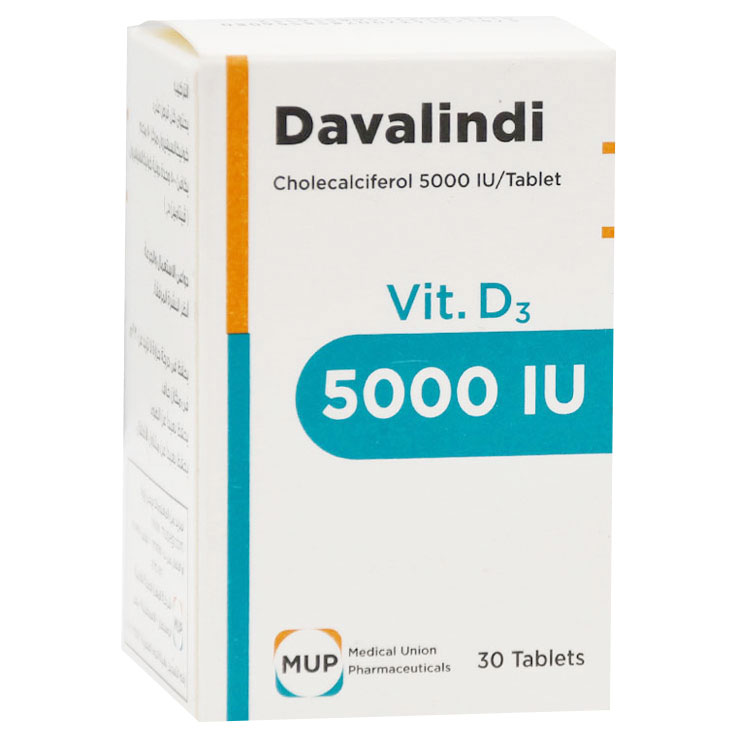 Davalindi Vitamin D3 (5000 IU) 30 Tablet