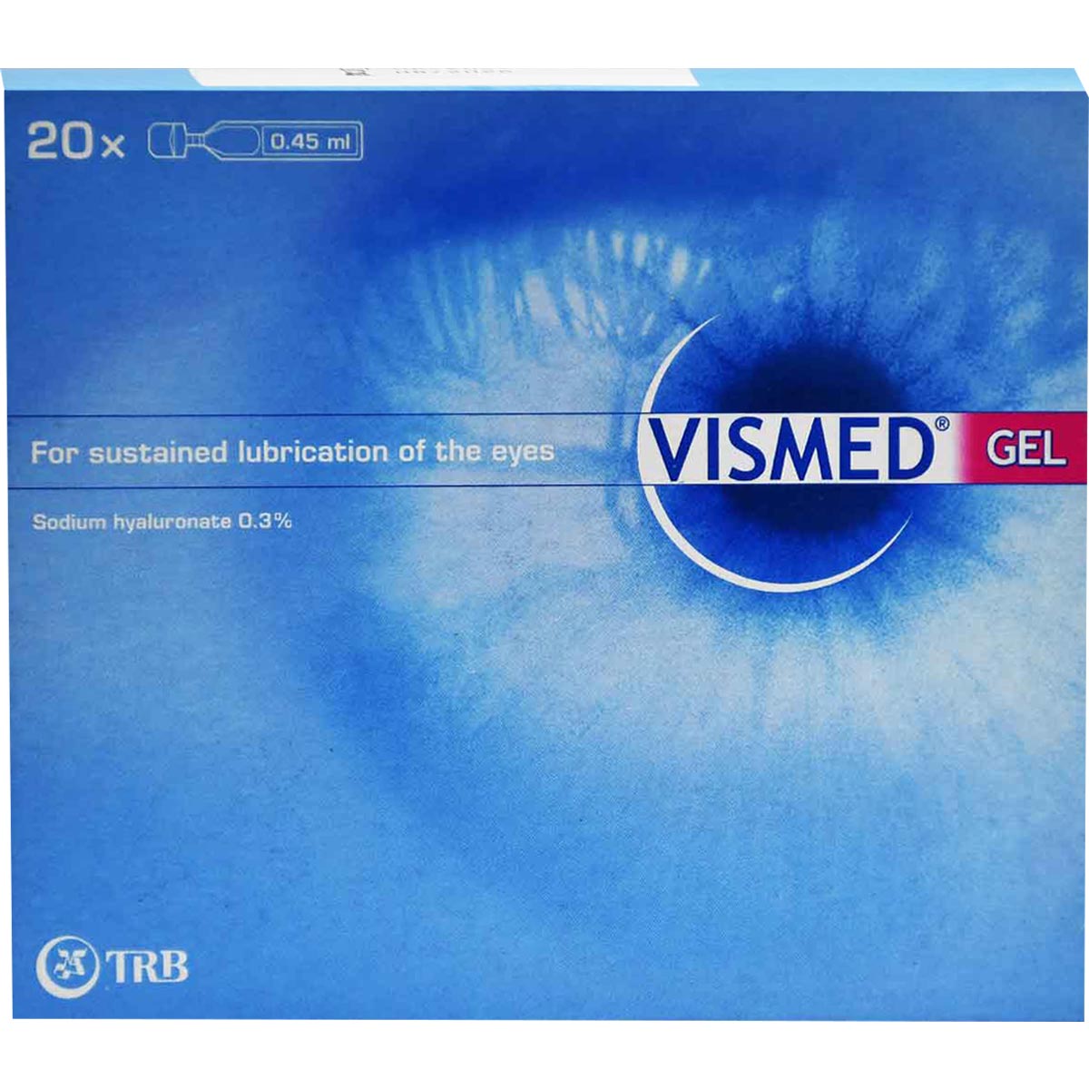 Vismed Gel 0.3% 0.45ml Lubricant Eye Drop 20 Ampoules
