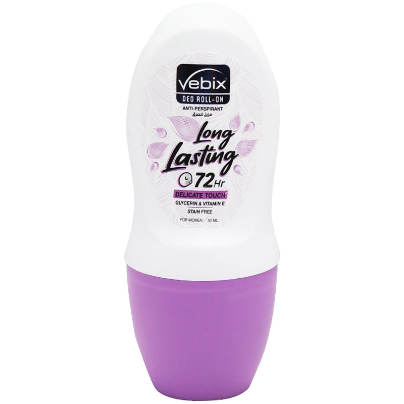 Vebix Long Lasting Delicate Touch Deodorant Roll On for Women 50ml
