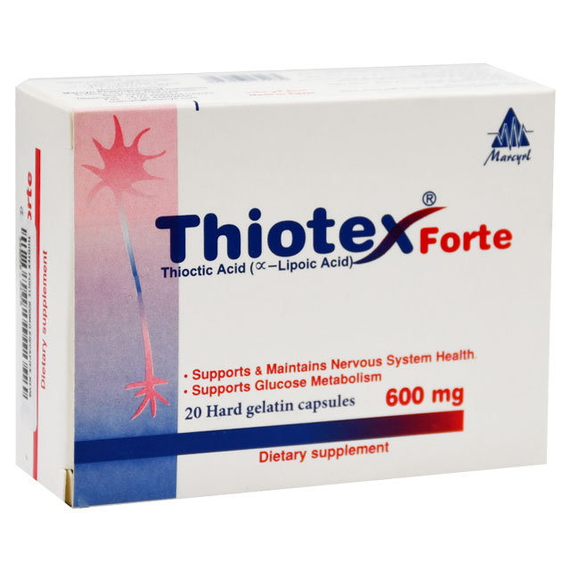 Thiotex Forte 600mg 20 Capsules