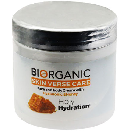 Biorganic Hyaluronic Acid and Honey Face and Body Cream 250ml