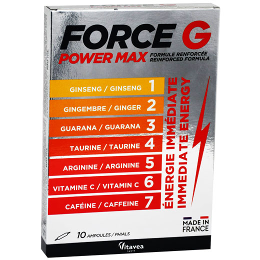 Force G Power Max 10 Oral Ampoules