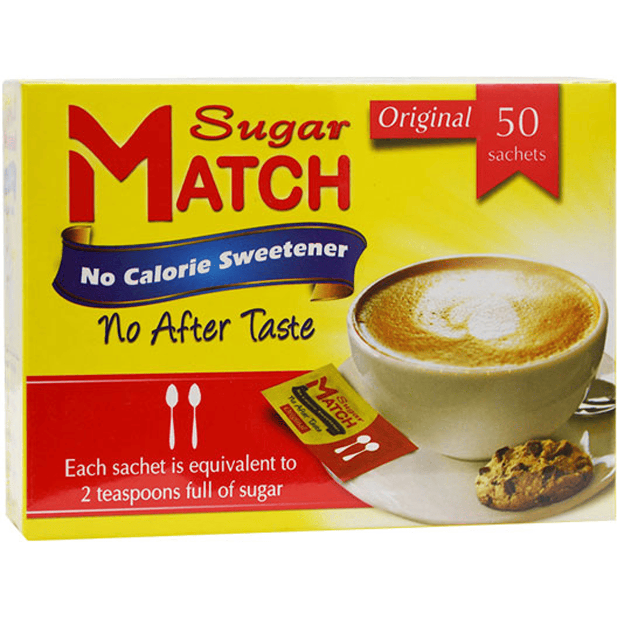 Sugar Match No Calorie Sweetener (Aspartame) 50 Sachets